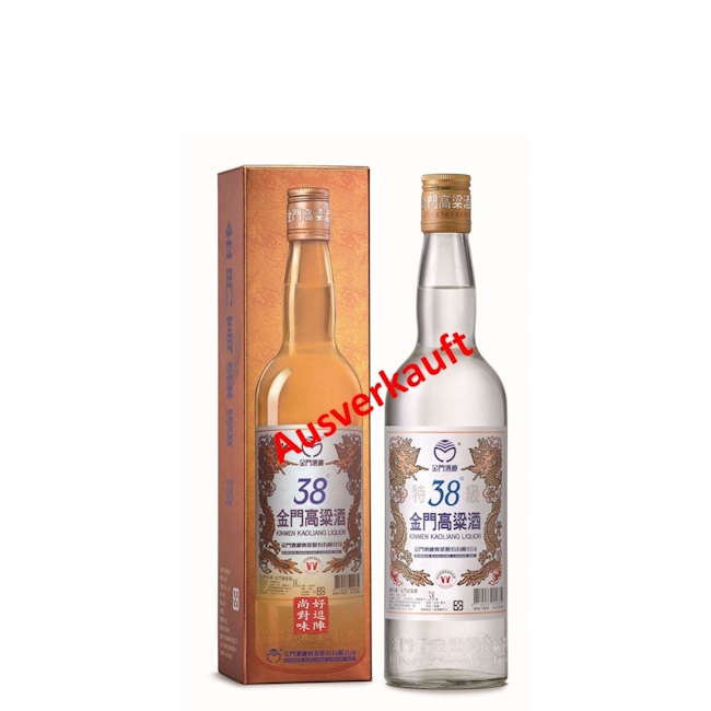 Eine Flasche Kinmen Kaoliang 38 VOL % 0.3l