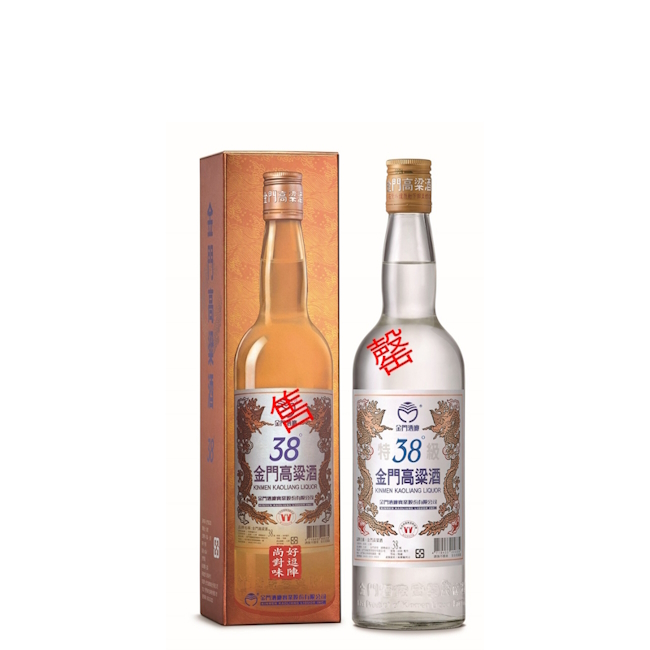 A bottle of Kinmen Kaoliang 38 VOL % 0.3l